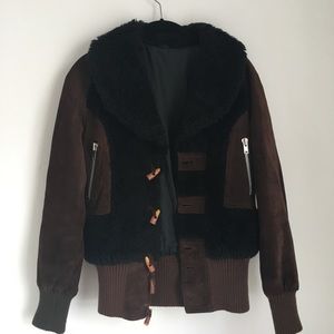 Brown & Black Bomber